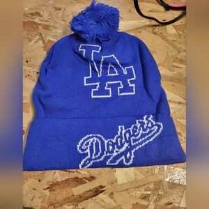 NEW Blue LA‎ Dodgers Beanie Winter Cap